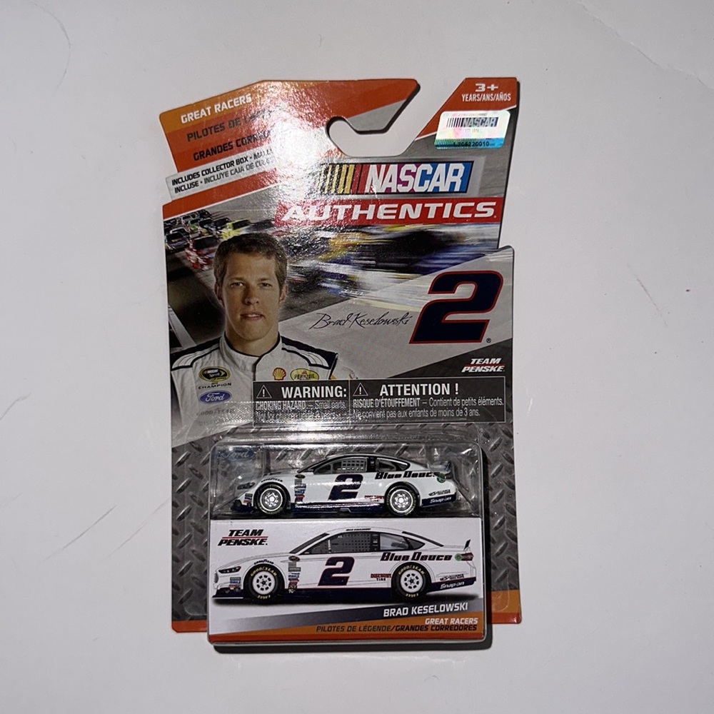 NASCAR Authentics Team Penske #2 Brad Keselowski includes collector box NWT ford